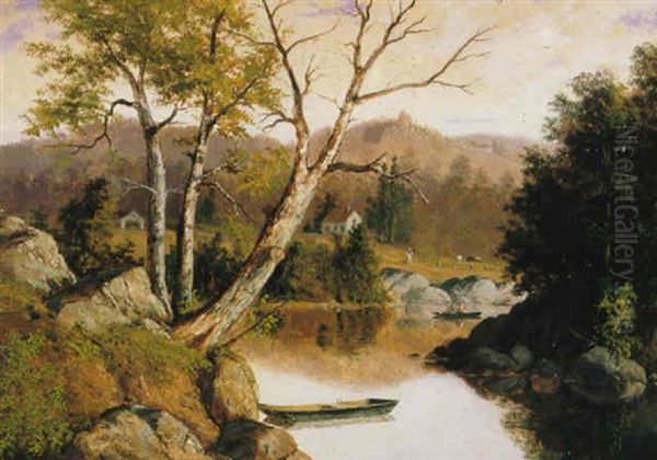 River View Oil Painting by John O'Brien Inman