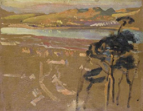 Near Collioure Oil Painting by James Dickson Innes