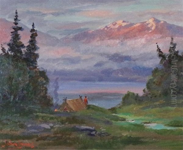 Near Lillooet Oil Painting by John Innes