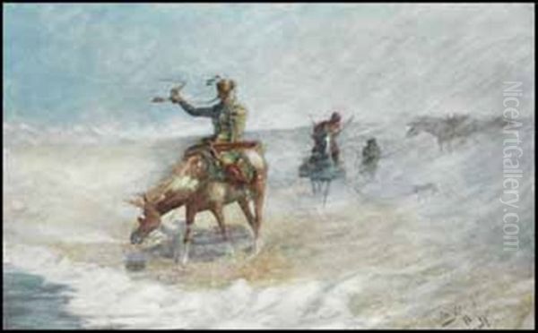 Braving The Blizzard by John Innes