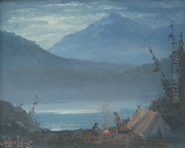 Untitled - Near Lillooet, B.c. Oil Painting by John Innes