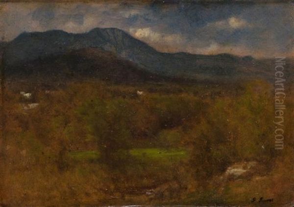 A Valley Within Mountains Oil Painting by George Inness