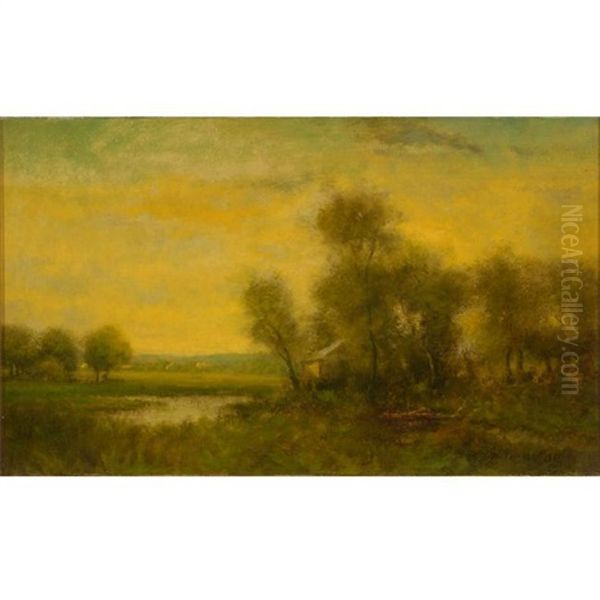 In The Connecticut Valley Oil Painting by George Inness