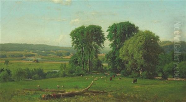 Near Hastings, N.y Oil Painting by George Inness