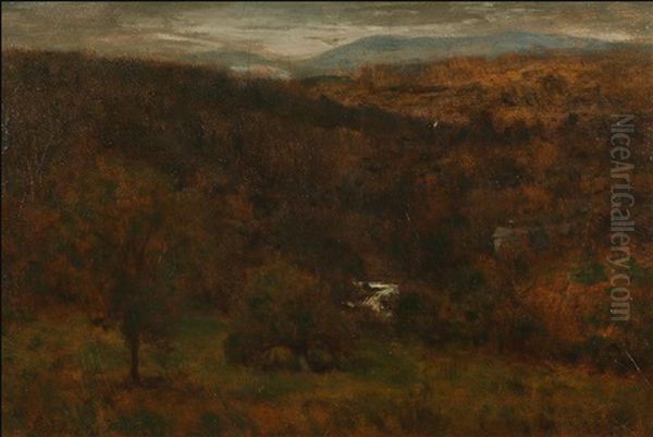 Blue Ridge Orange Mountain N.j. Oil Painting by George Inness