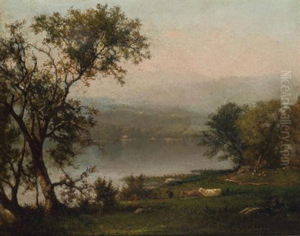 Delaware River Oil Painting by George Inness