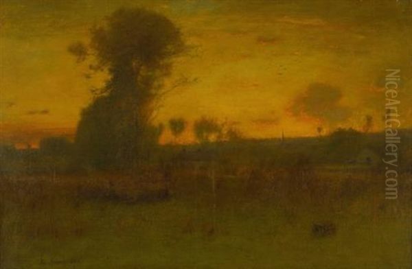 After Sundown, Montclair, New Jersey Oil Painting by George Inness