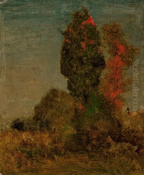 Autumn Trees Oil Painting by George Inness