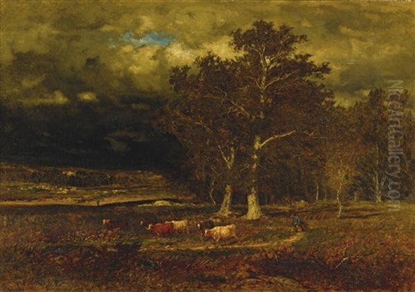 The Approaching Storm Oil Painting by George Inness