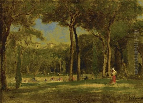 Barberini Villa Oil Painting by George Inness