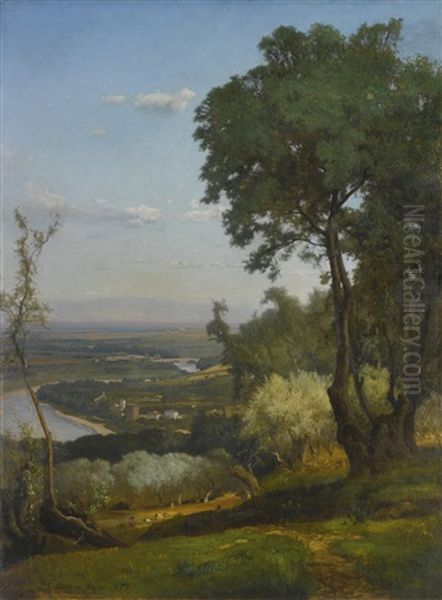 Perugia (near Perugia) Oil Painting by George Inness