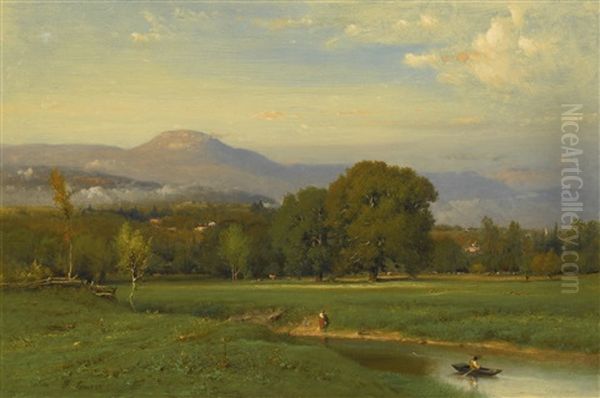 Landscape (summer Landscape) Oil Painting by George Inness