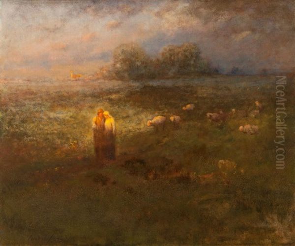 Golden Afternoon Oil Painting by George Inness