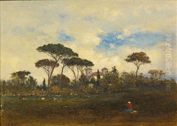 Souvenir Of Italy Oil Painting by George Inness