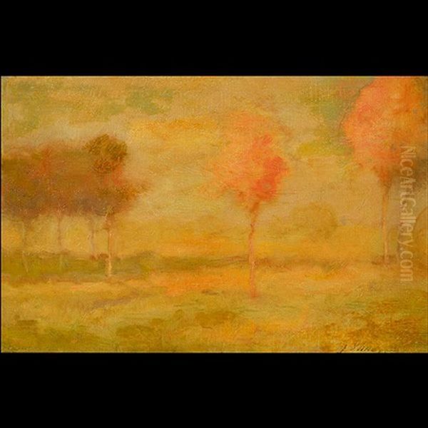 Autumn Landscape Oil Painting by George Inness