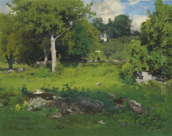 A June Day Oil Painting by George Inness