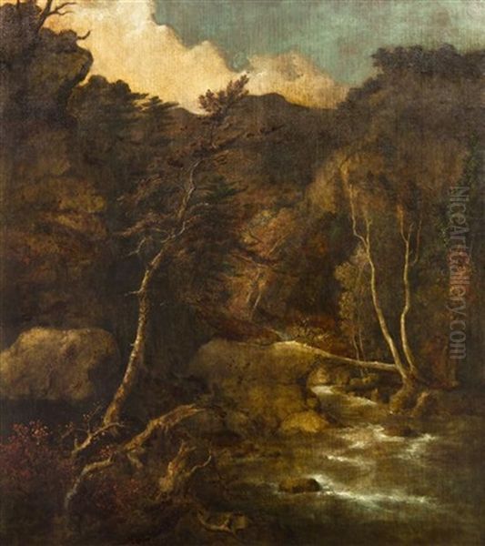 Mountain Torrent Oil Painting by George Inness