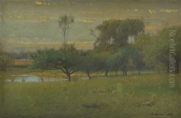 The Orchard Oil Painting by George Inness