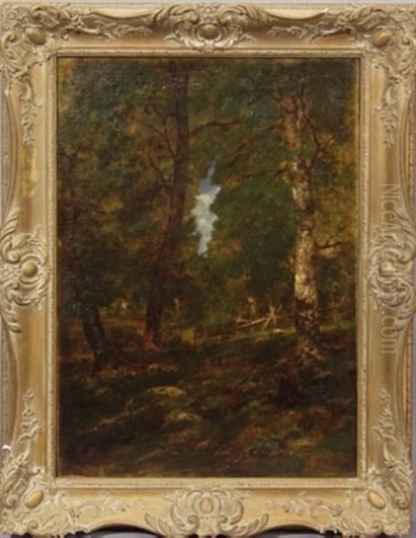 Woodland Landscape Oil Painting by George Inness