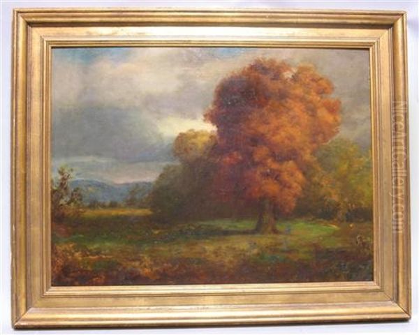 Autumn Landscape Oil Painting by George Inness