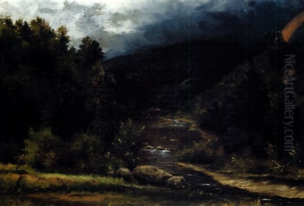 The Rainbow Oil Painting by George Inness