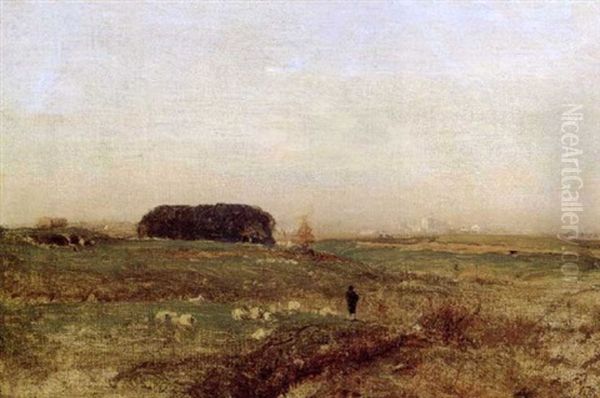 La Campagna Oil Painting by George Inness