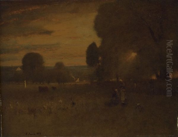 Sunburst Oil Painting by George Inness