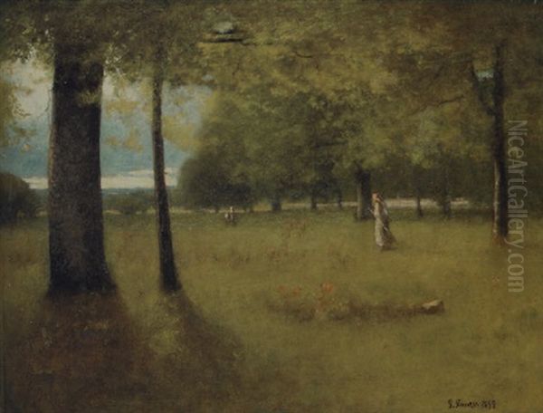 The Greenwood Oil Painting by George Inness