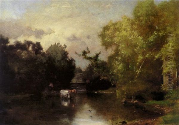 The Pequonic, New Jersey Oil Painting by George Inness