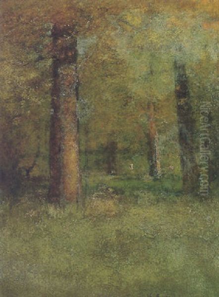 In The Woods, Montclair Oil Painting by George Inness