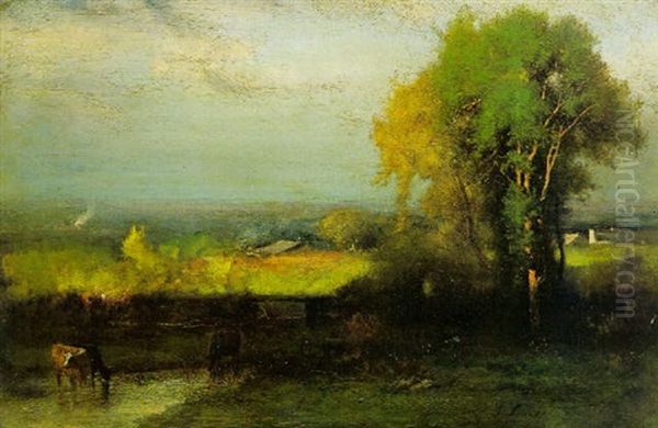 Passing Shower Oil Painting by George Inness