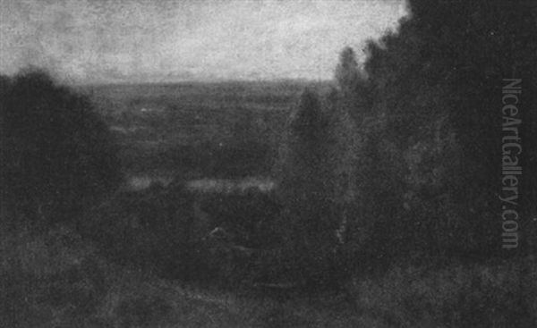 In The Valley Oil Painting by George Inness