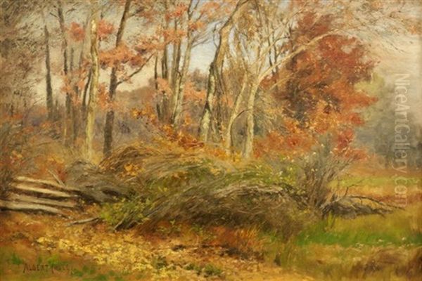 Autumnal Landscape Oil Painting by Albert Babb Insley