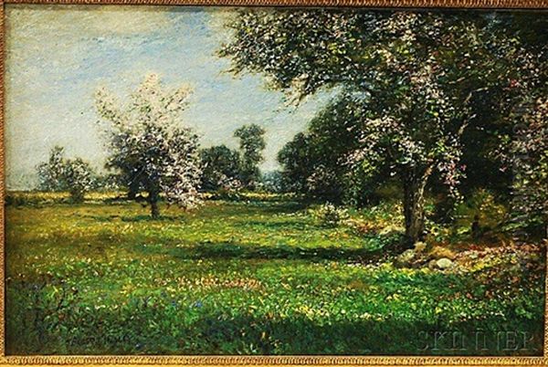 Spring Orchard Near Nanuet Oil Painting by Albert Babb Insley