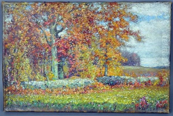 An Impressionist Landscape Oil Painting by Albert Babb Insley