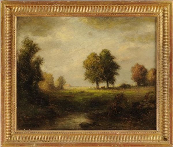 Summer Landscape Oil Painting by Albert Babb Insley