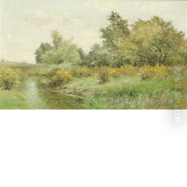 Verdant Landscape Oil Painting by Albert Babb Insley