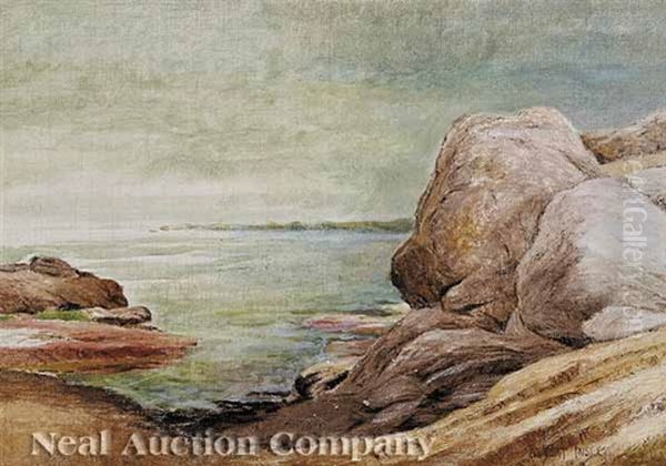 Annisquam's Rocky Shore Oil Painting by Albert Babb Insley