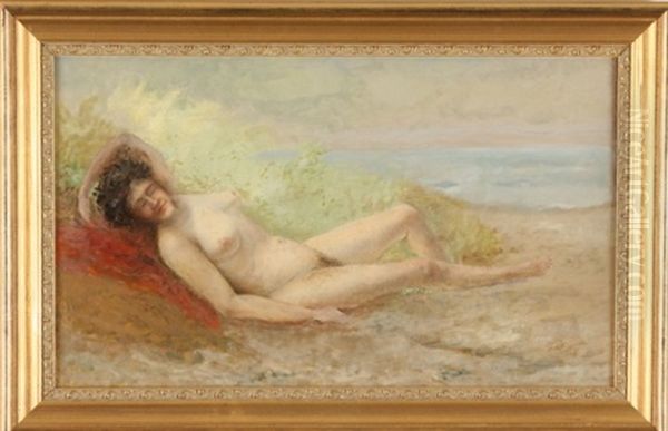 Reclining Nude, Griswold Beach Oil Painting by Albert Babb Insley