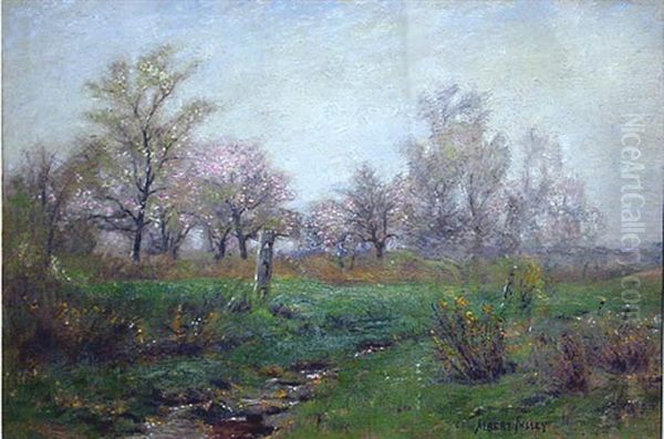 Spring Scene Oil Painting by Albert Babb Insley