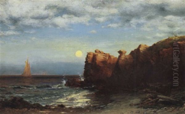 Off Cape Elizabeth, Maine Oil Painting by Albert Babb Insley