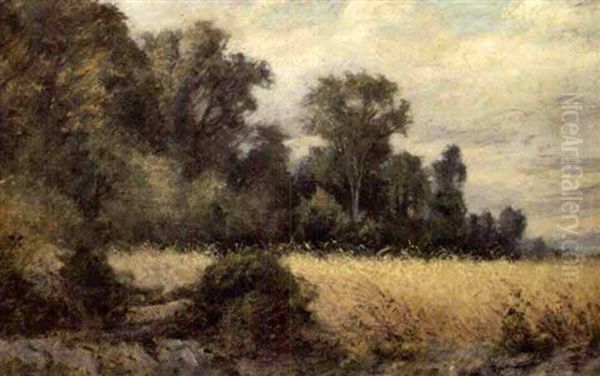 Golden Meadow Oil Painting by Albert Babb Insley