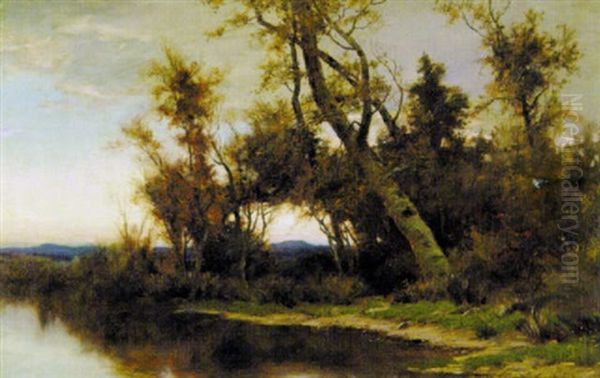 The River's Edge Oil Painting by Albert Babb Insley