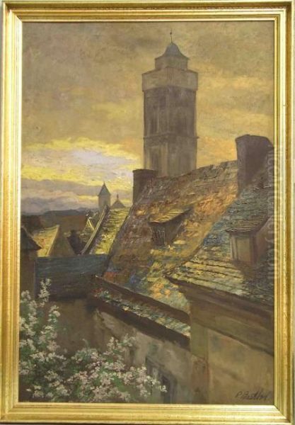 Bamberg - Obere Pfarre Oil Painting by Paul Barthel