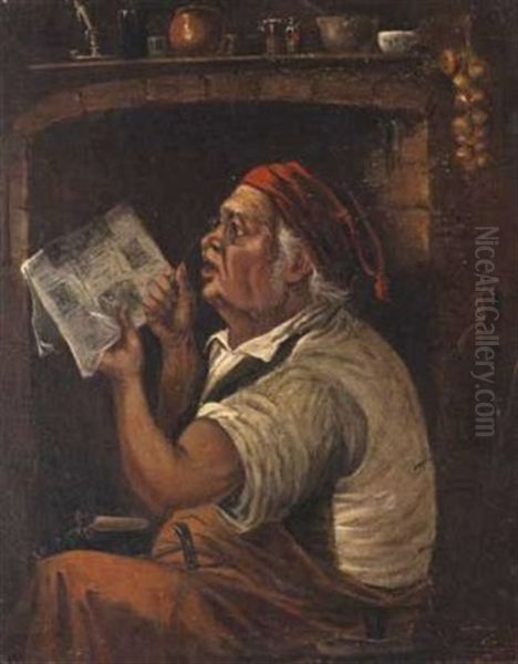 The Cobbler Oil Painting by Frederick Timpson I'Ons