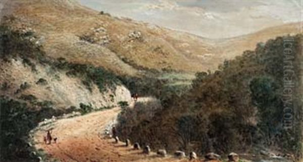 Kloof Near Fort Peddie, South Africa Oil Painting by Frederick Timpson I'Ons