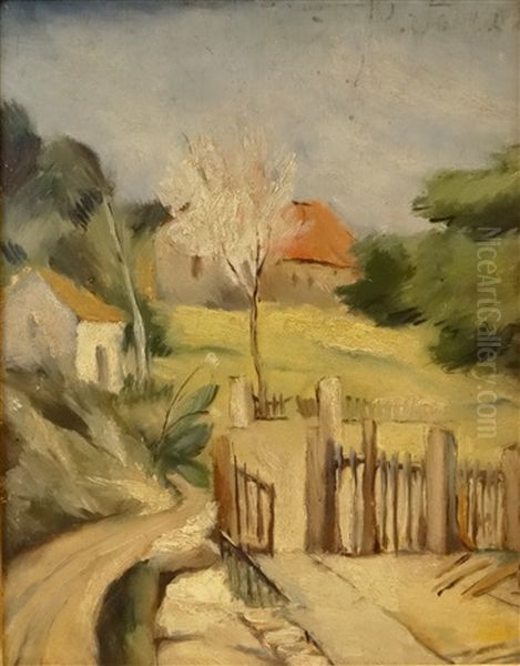 Spring Landscape Oil Painting by Petre Iorgulescu Yor