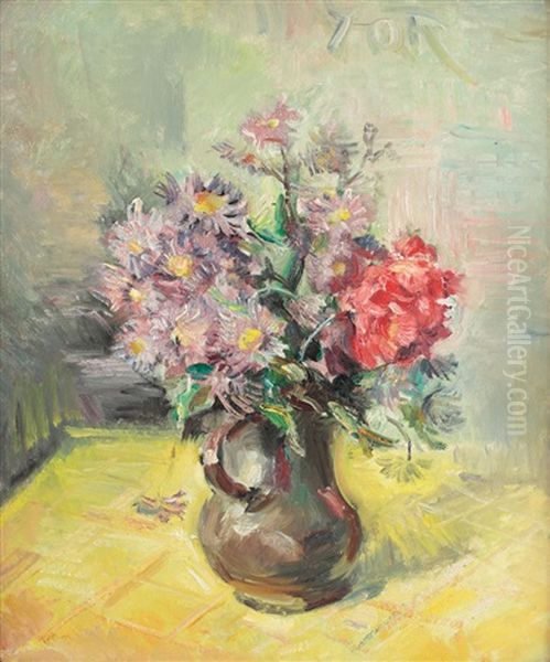 Spring Flowers Oil Painting by Petre Iorgulescu Yor