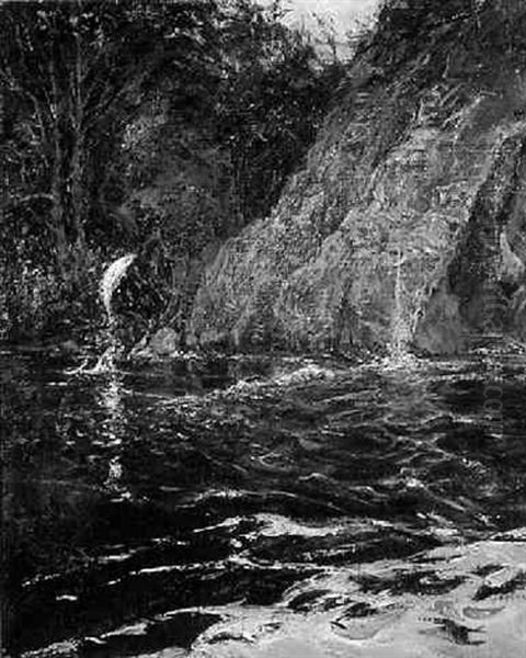 A Salmon Pool by Ernest Ludwig Ipsen