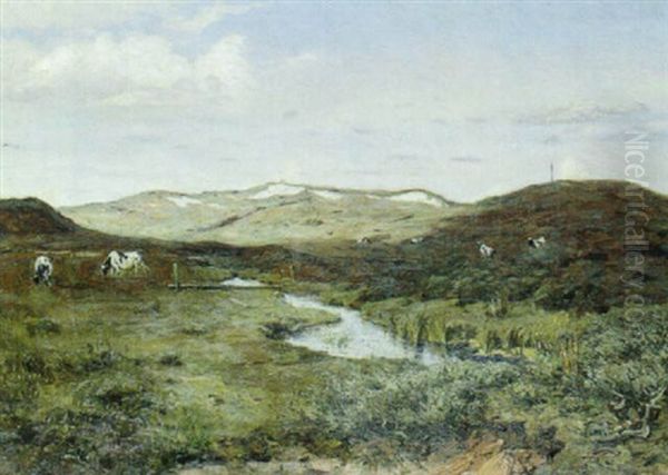 Landskab Fra Vendsyssel Oil Painting by Valdemar Henrik Nicolaj Irminger